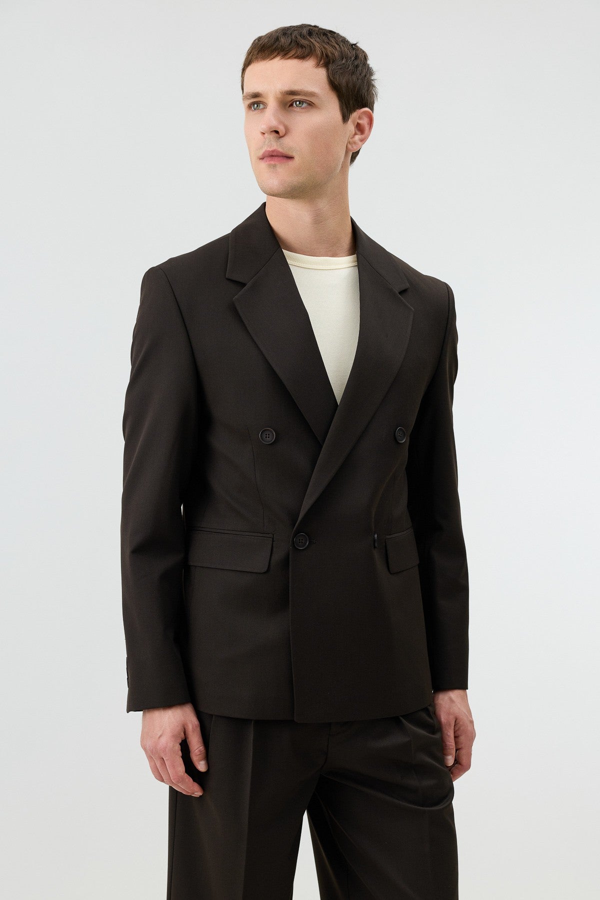 Antioch Relaxed Double-Breasted Men's Blazer Jacket