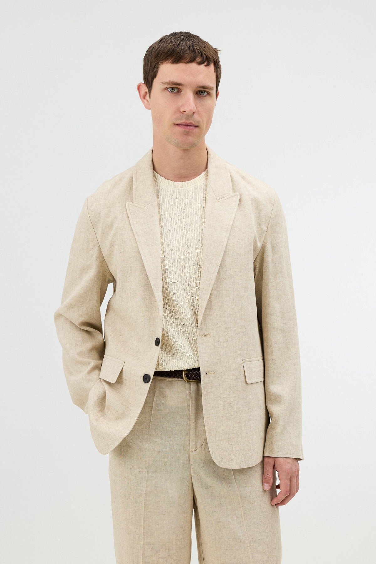 Antioch Linen-Blend Men's Blazer Jacket
