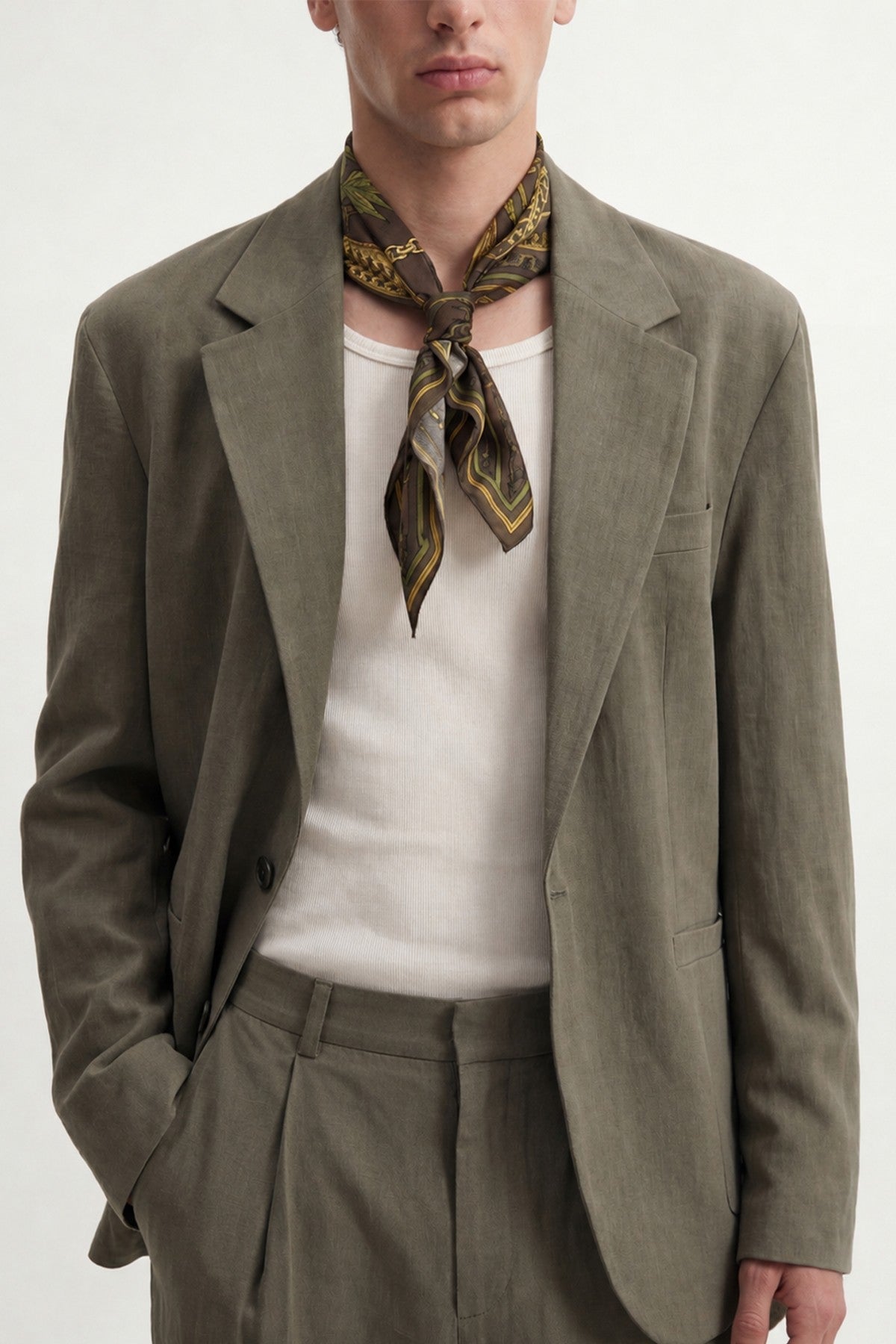 Relaxed-Fit Blazer Jacket with Modal Blend