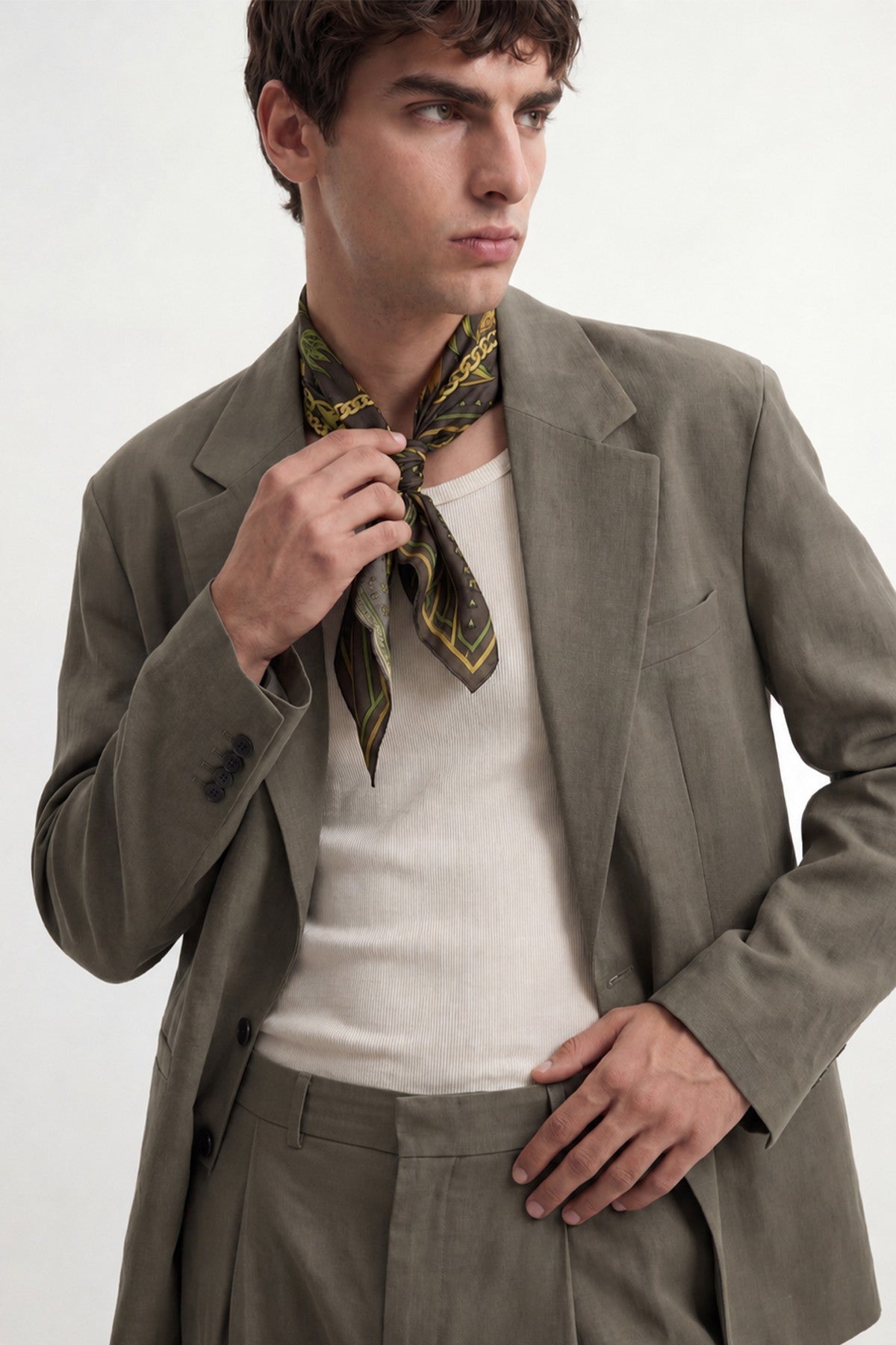 Relaxed-Fit Blazer Jacket with Modal Blend