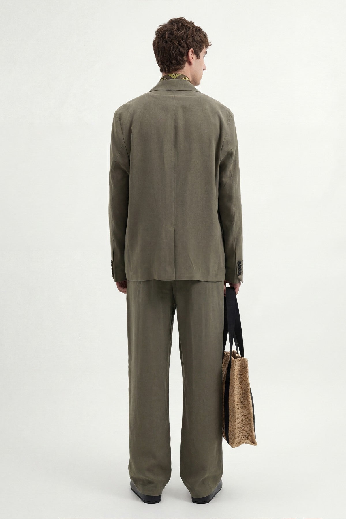 Relaxed-Fit Blazer Jacket with Modal Blend