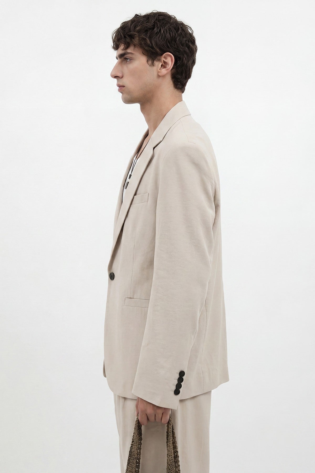 Antioch Modal-Blend Relaxed-Fit Blazer Jacket