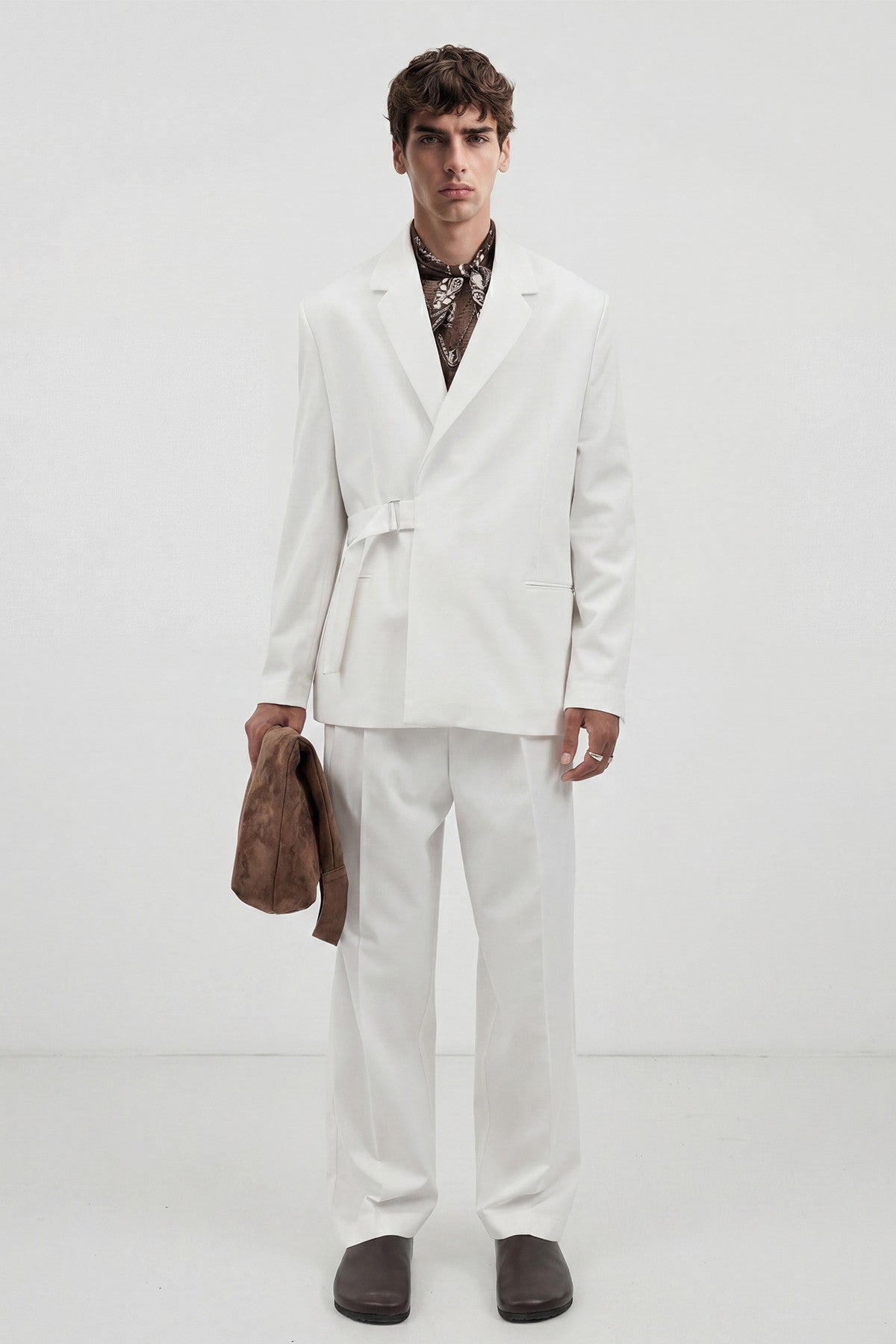 Relax Fit Belted Blazer Jacket