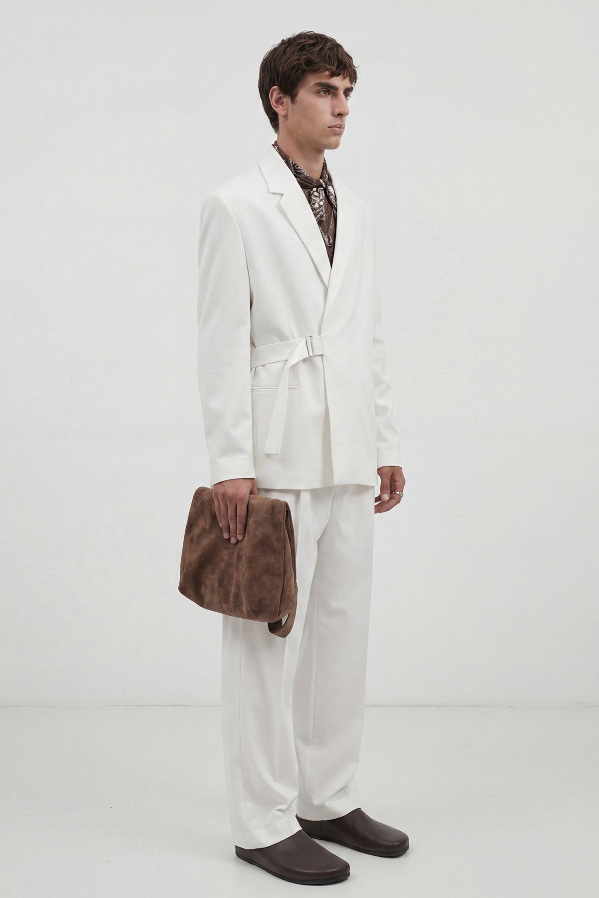Relax Fit Belted Blazer Jacket