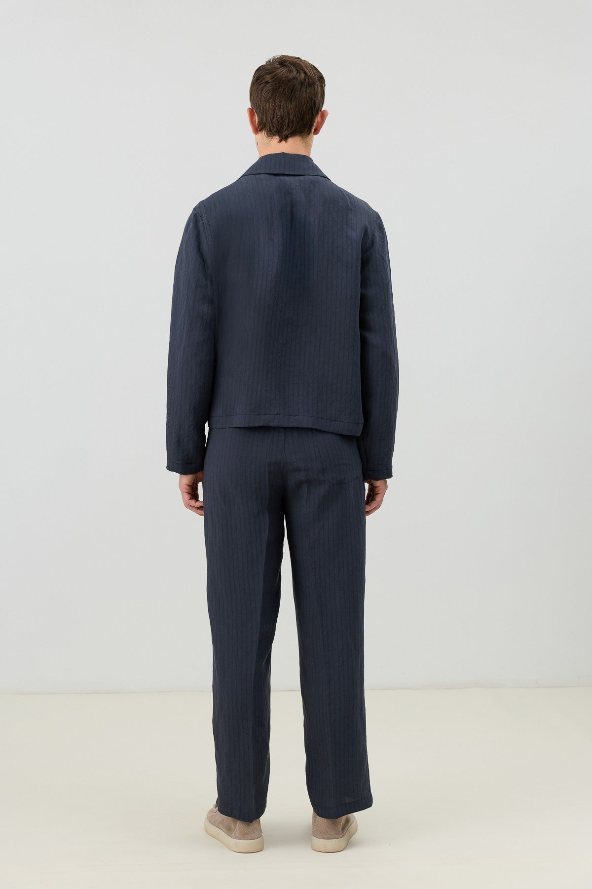 Antioch Men's Striped Jacket with Modal Blend
