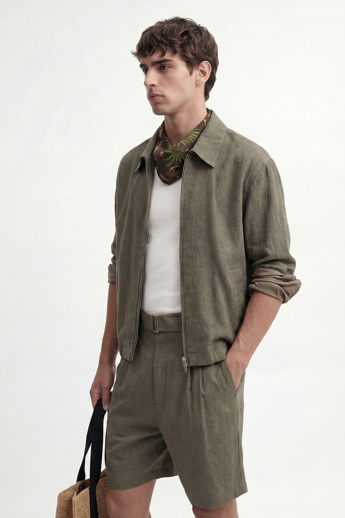 Linen-Blend Summer Jacket