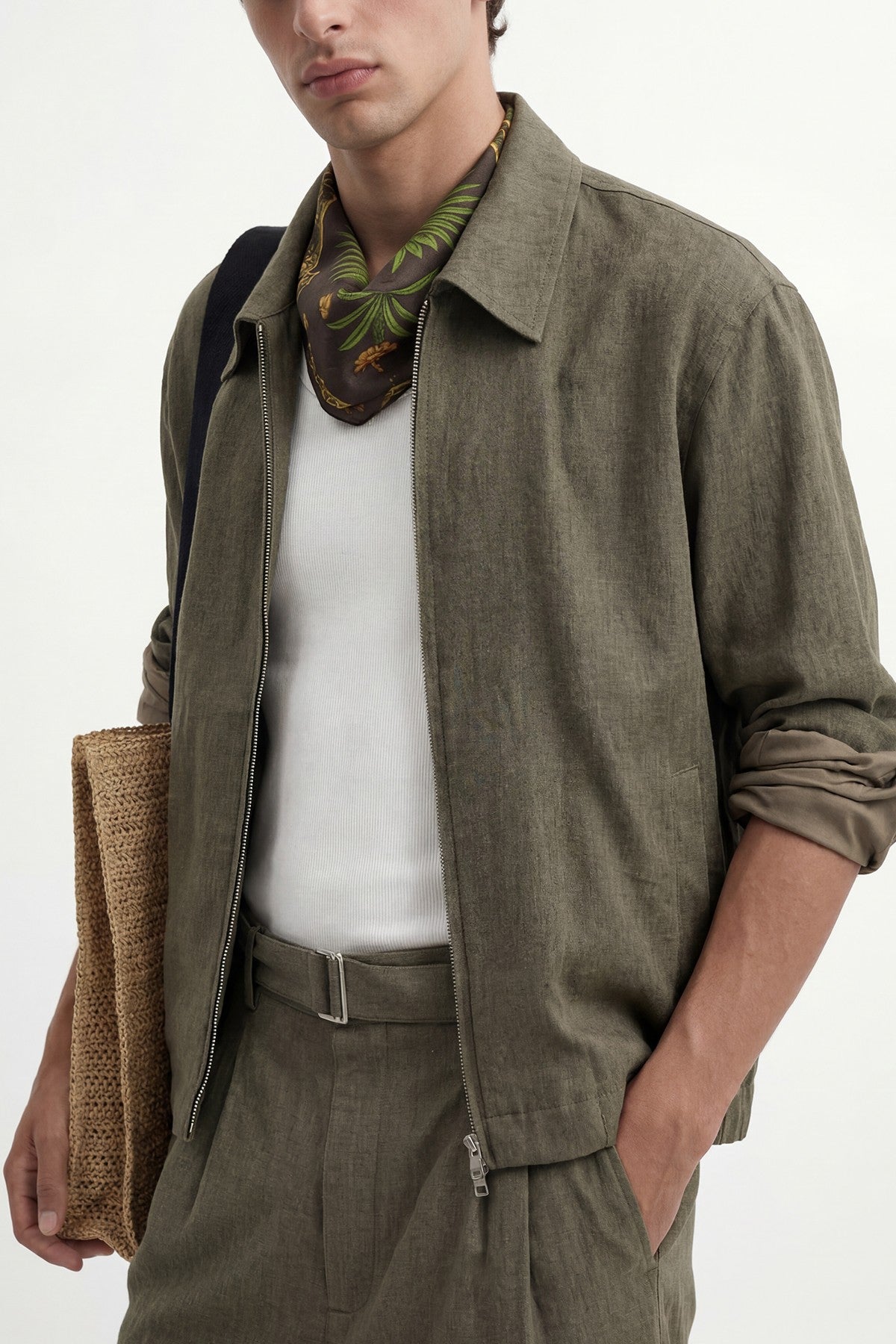 Linen-Blend Summer Jacket