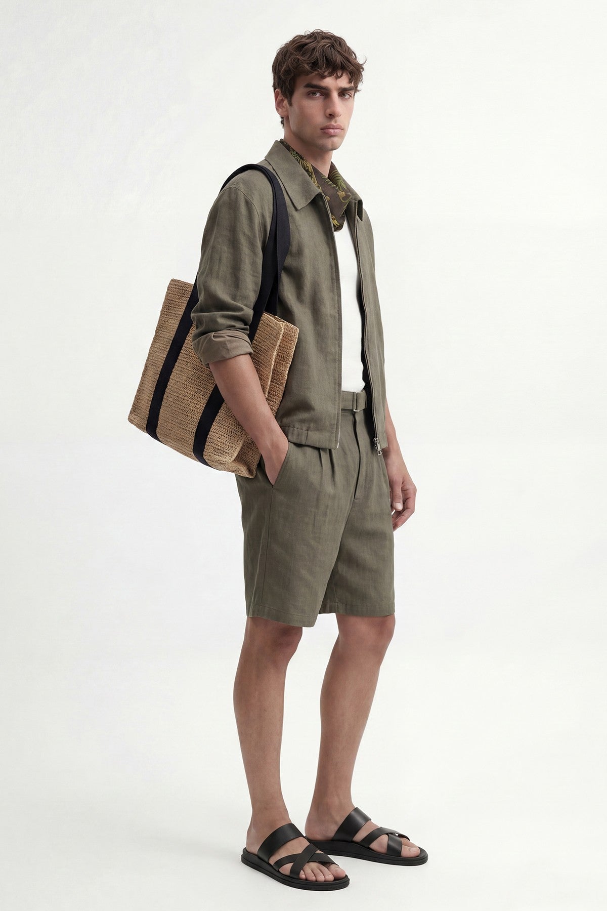 Linen-Blend Summer Jacket