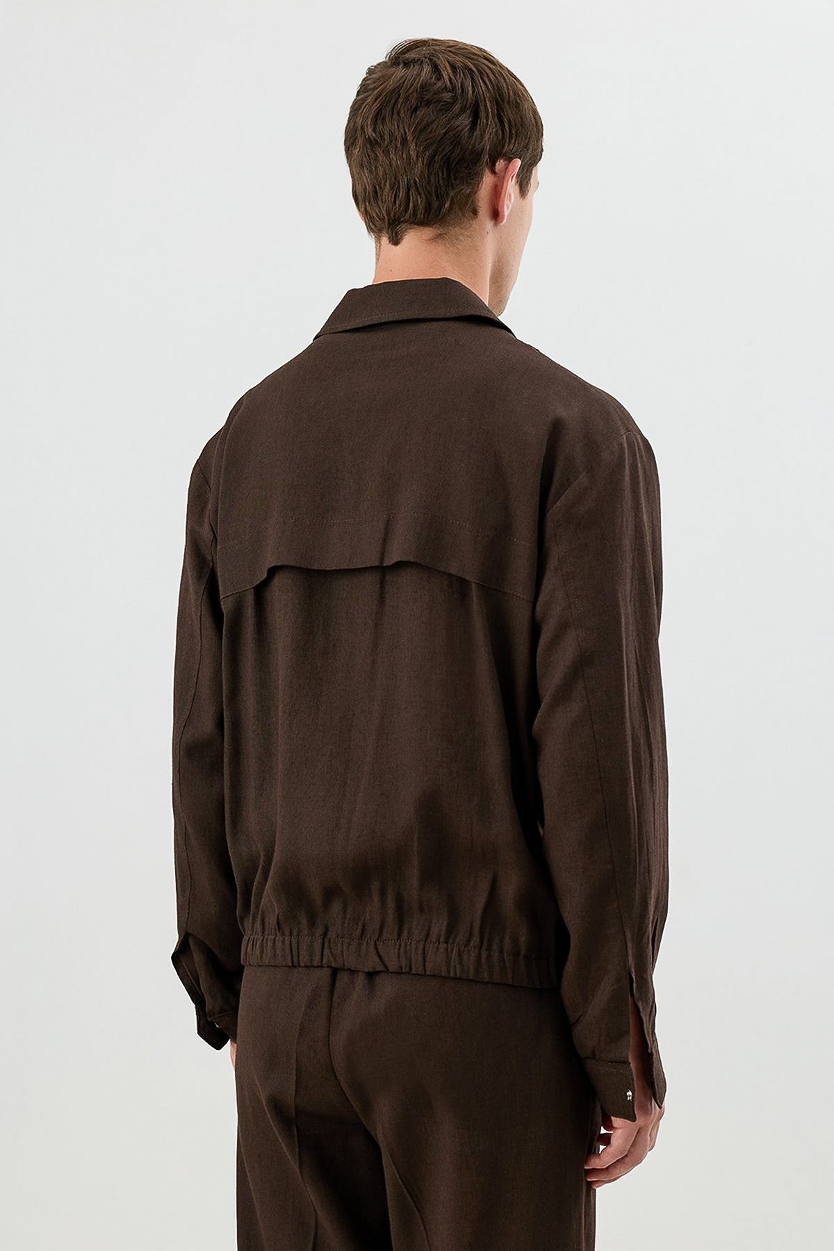Linen-Blend Summer Jacket
