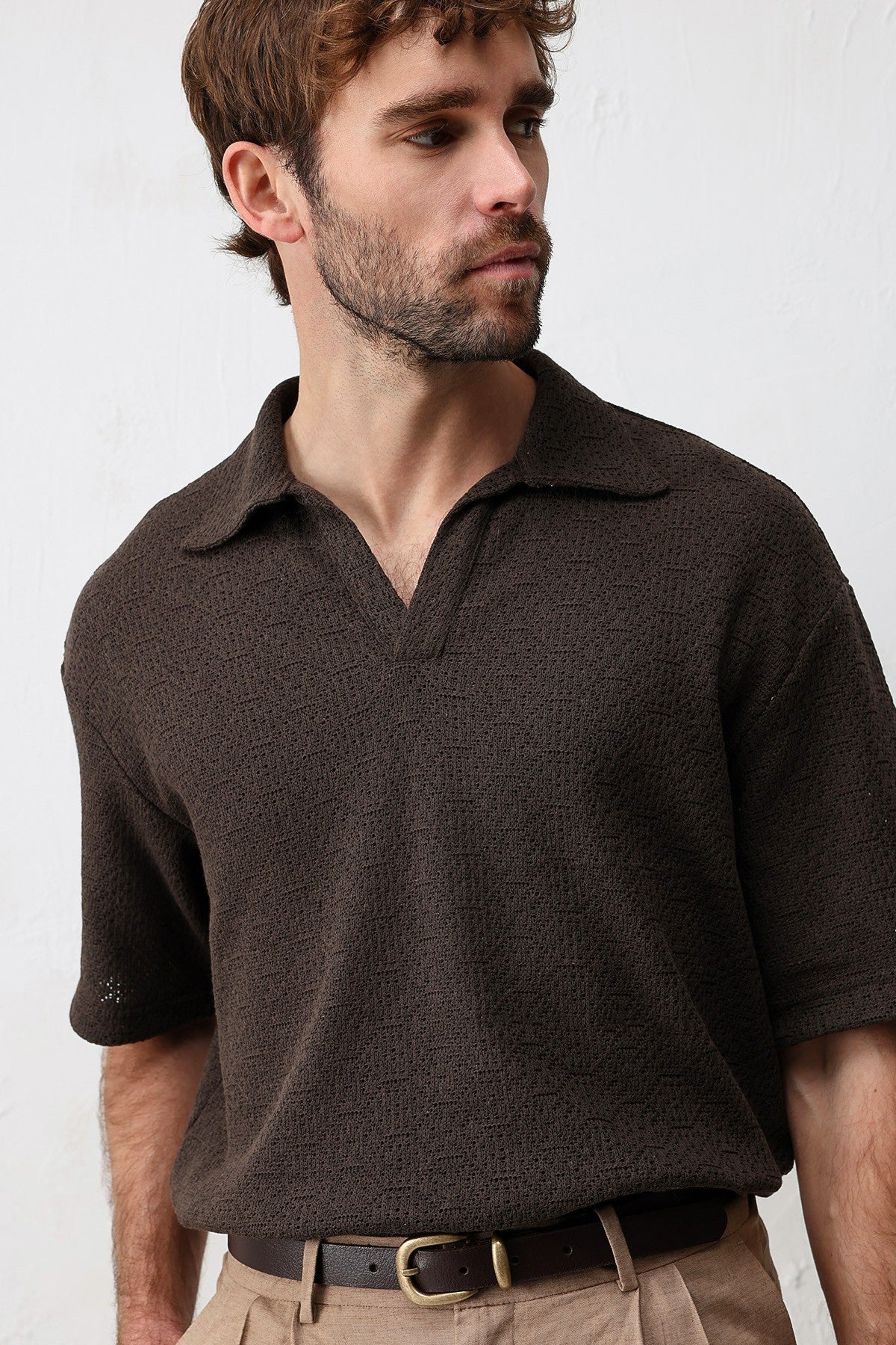 Antioch Knitted-Textured Men's T-Shirt