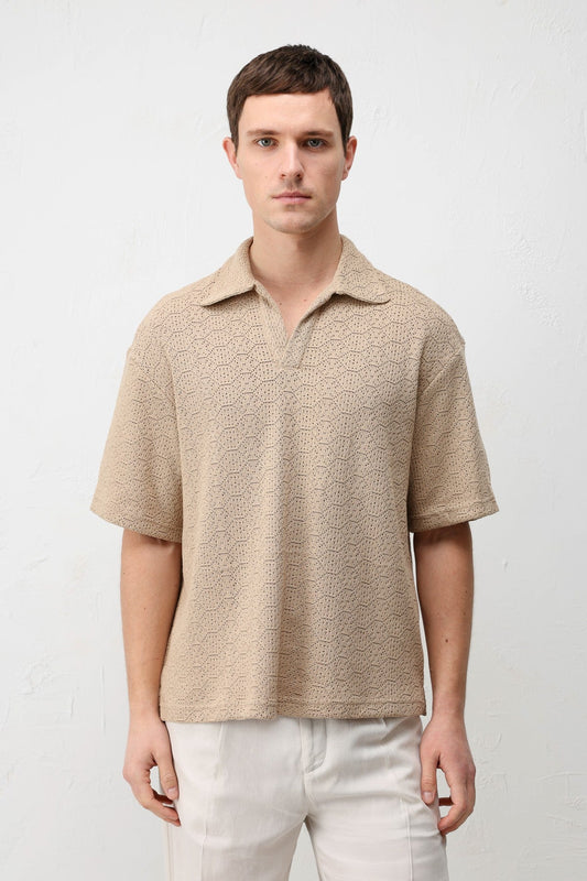 Men's Knit-Textured T-Shirt