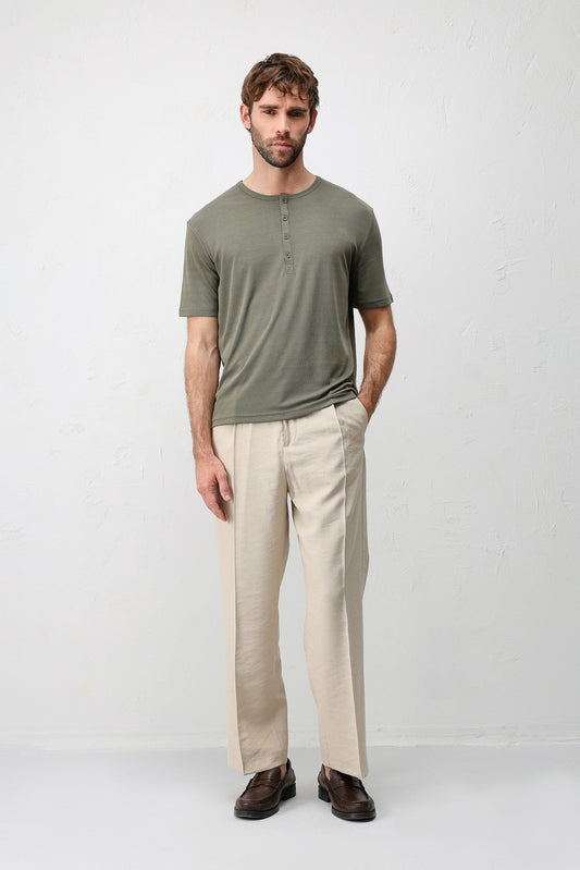 Men's Button-Down Collar T-Shirt