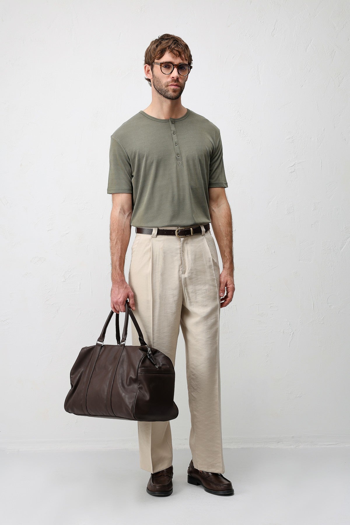 Men's Button-Down Collar T-Shirt