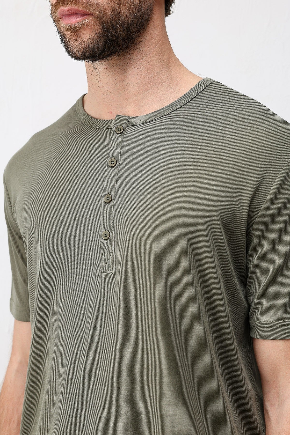 Men's Button-Down Collar T-Shirt
