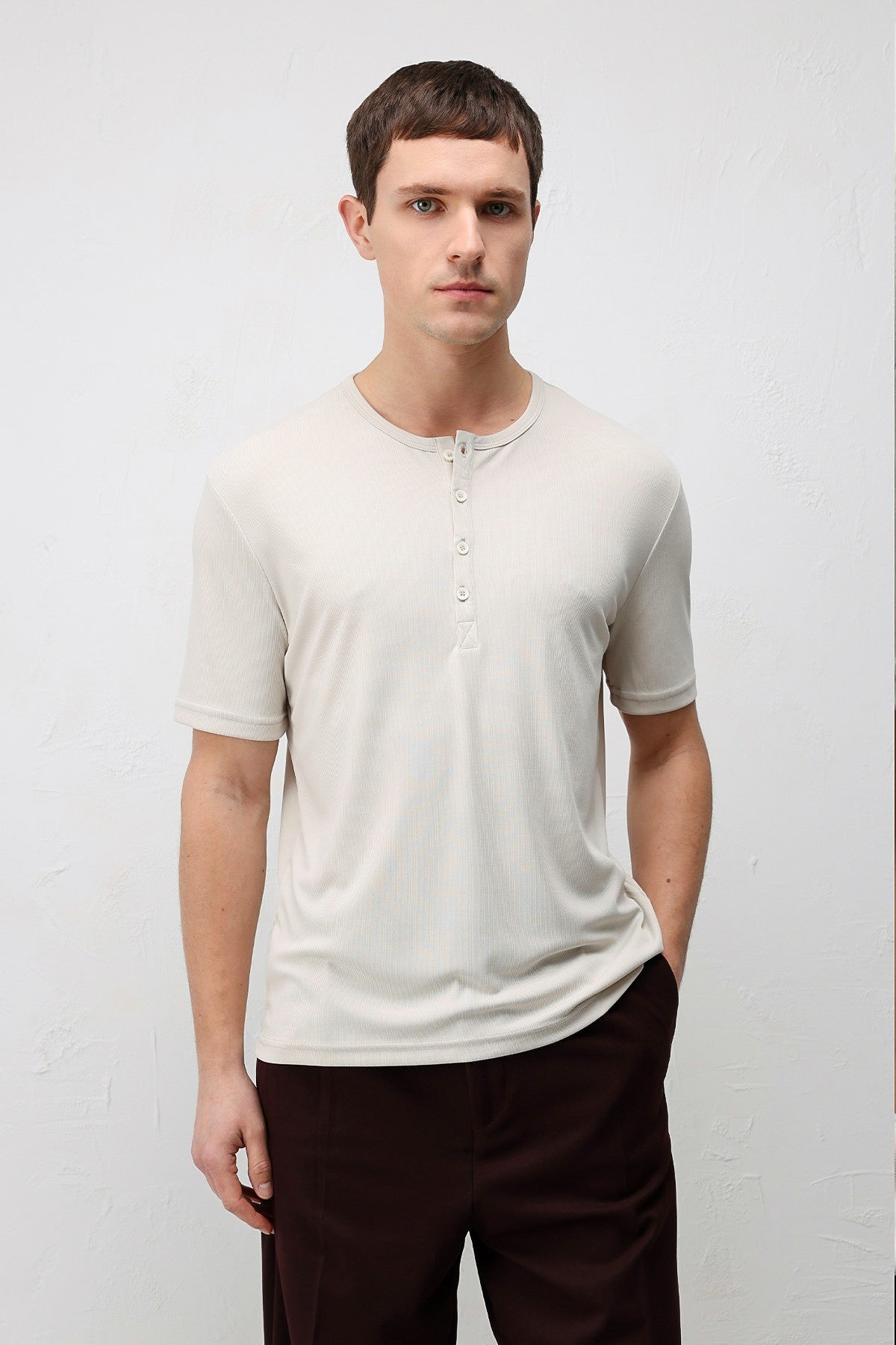 Antioch Button-Down Collar Men's T-Shirt