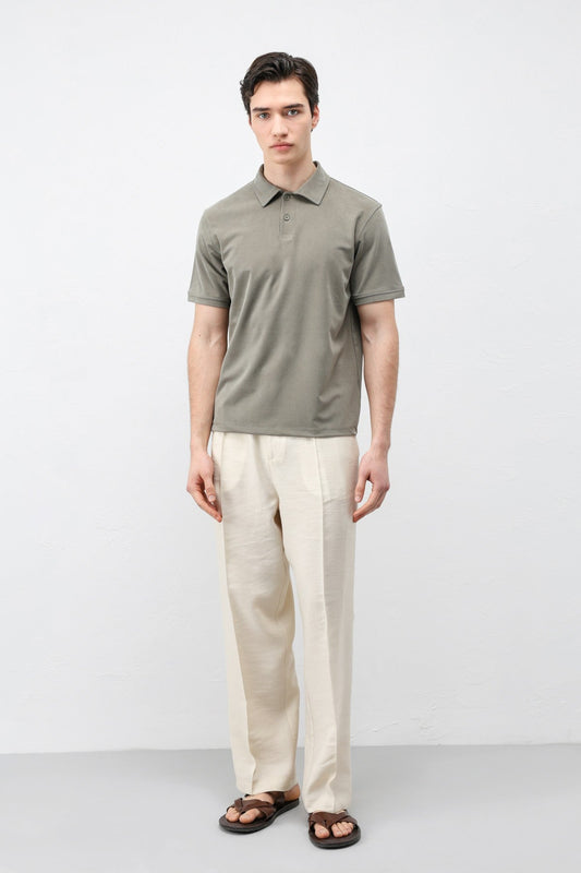 Antioch Lyocell-Blend Polo Neck Men's T-Shirt