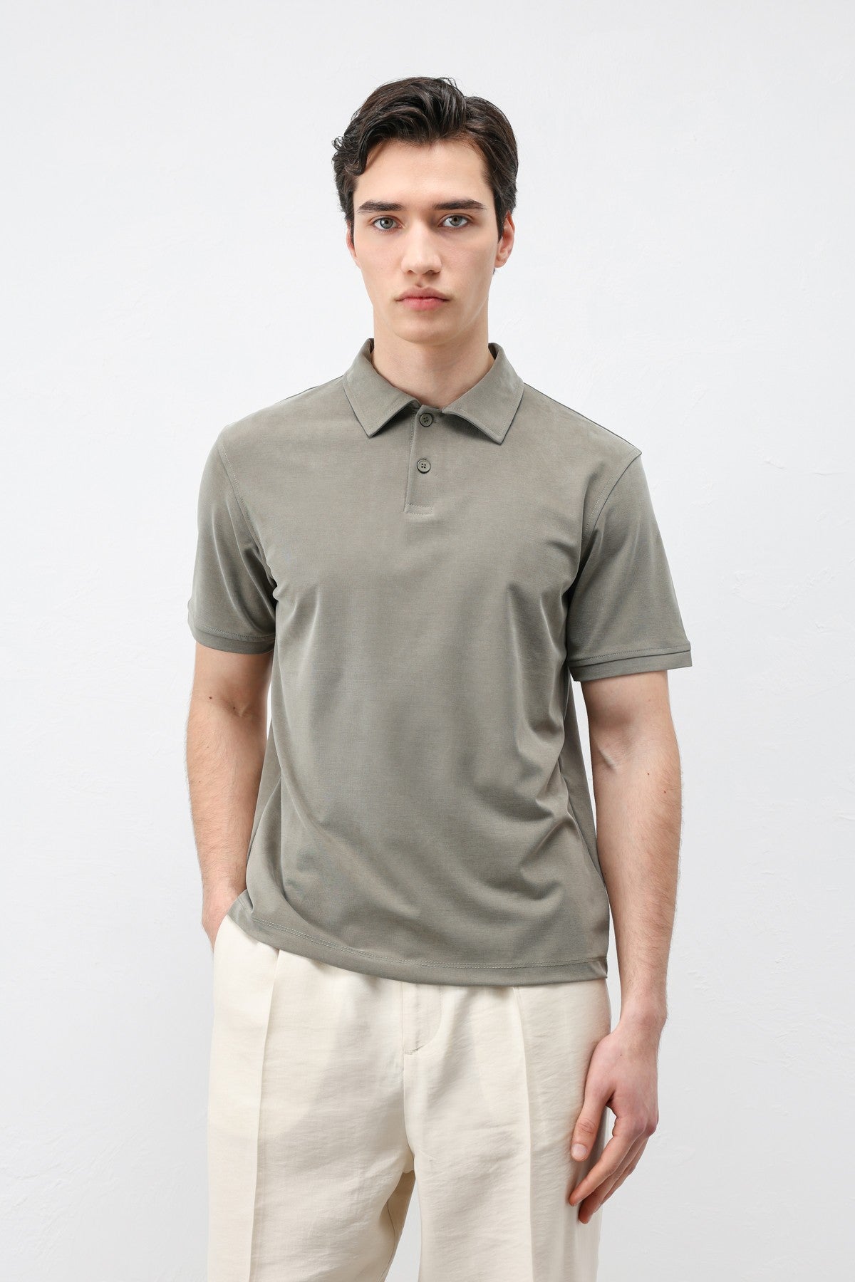 Antioch Lyocell-Blend Polo Neck Men's T-Shirt