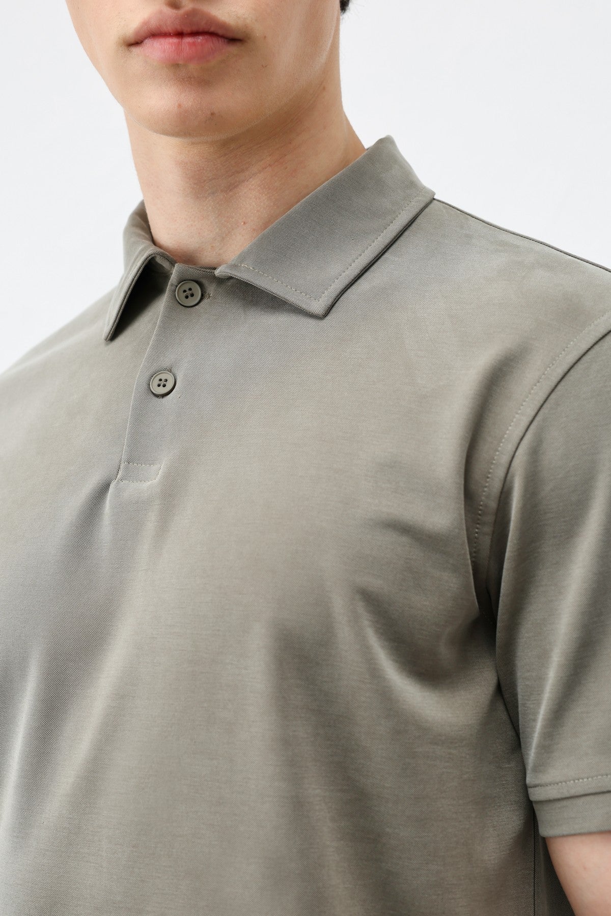 Antioch Lyocell-Blend Polo Neck Men's T-Shirt