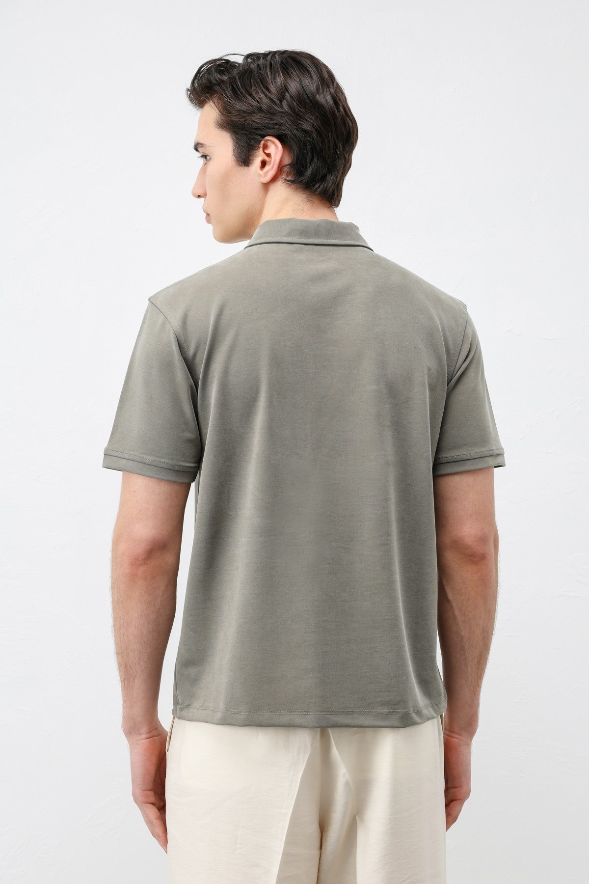 Antioch Lyocell-Blend Polo Neck Men's T-Shirt