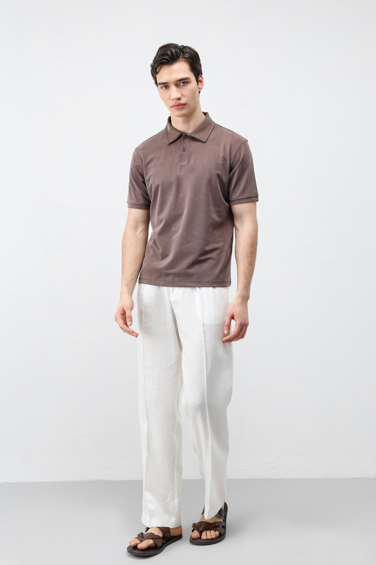 Antioch Lyocell-Blend Polo Neck Men's T-Shirt