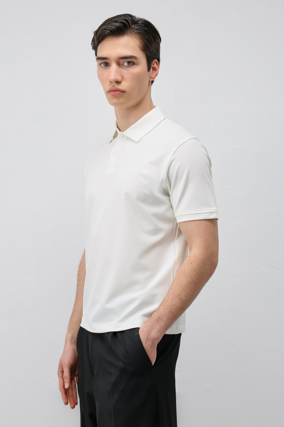 Antioch Lyocell-Blend Polo Neck Men's T-Shirt