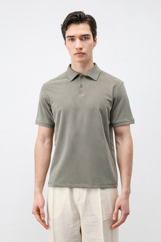 Antioch Lyocell-Blend Polo Neck Men's T-Shirt
