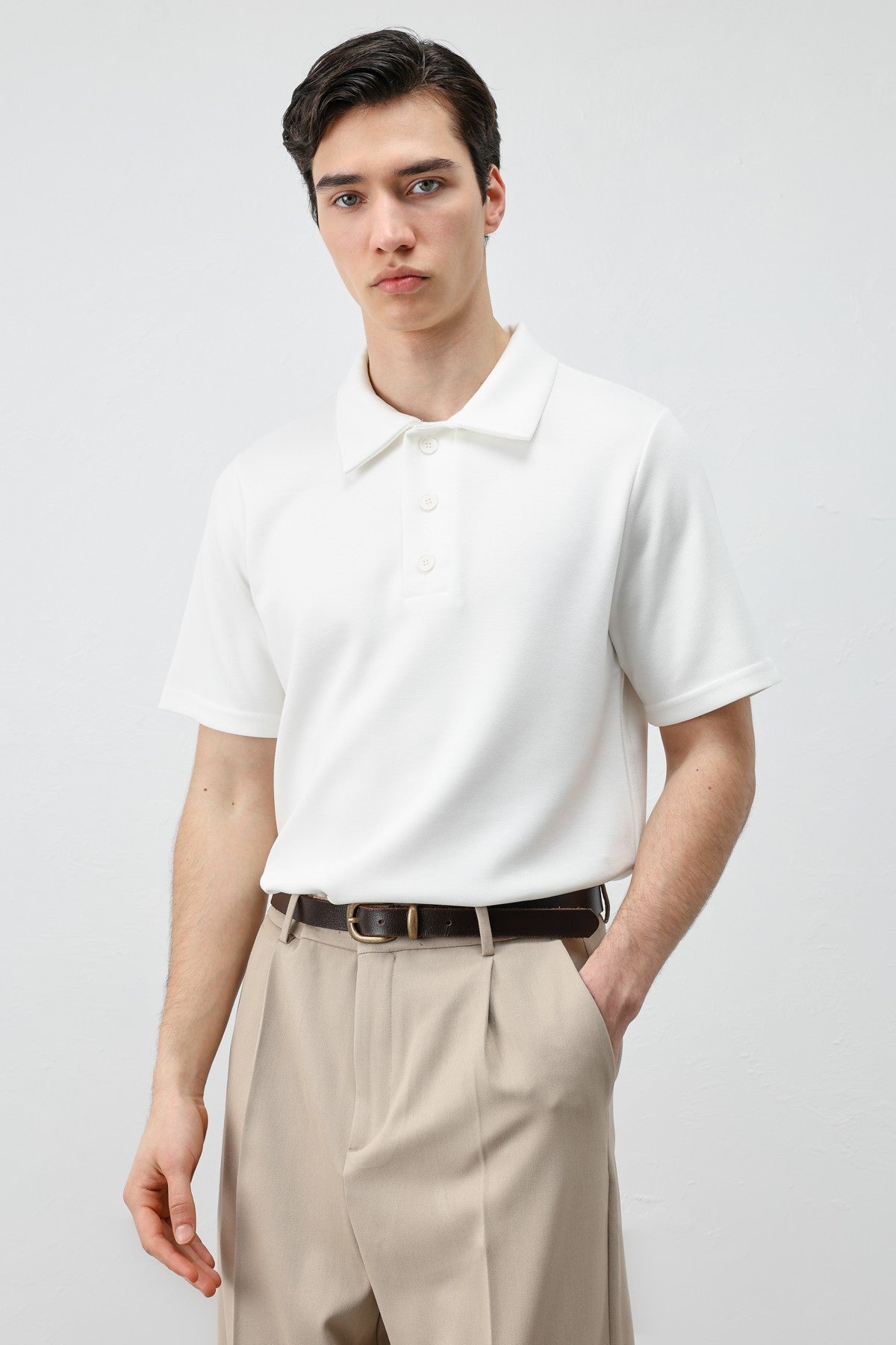 Antioch Basic Polo-Neck Men's T-Shirt