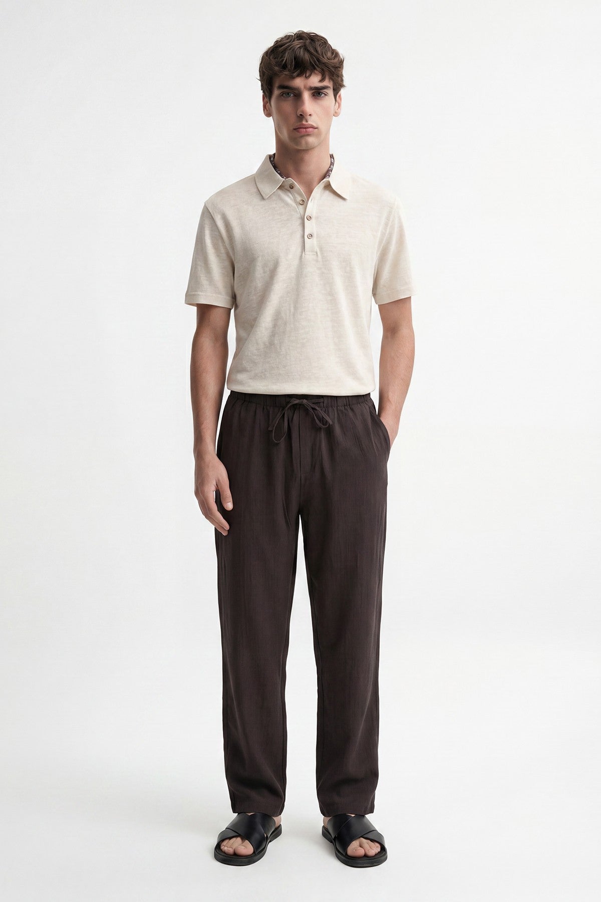 Antioch Button-Down Polo-Neck Men's T-Shirt