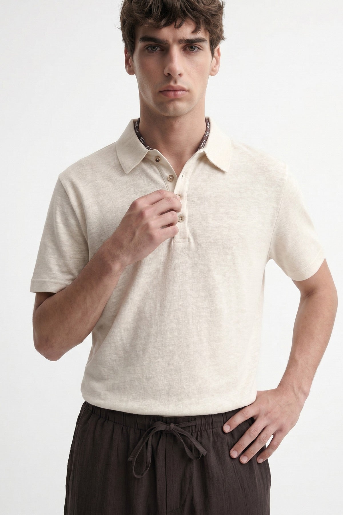 Antioch Button-Down Polo-Neck Men's T-Shirt