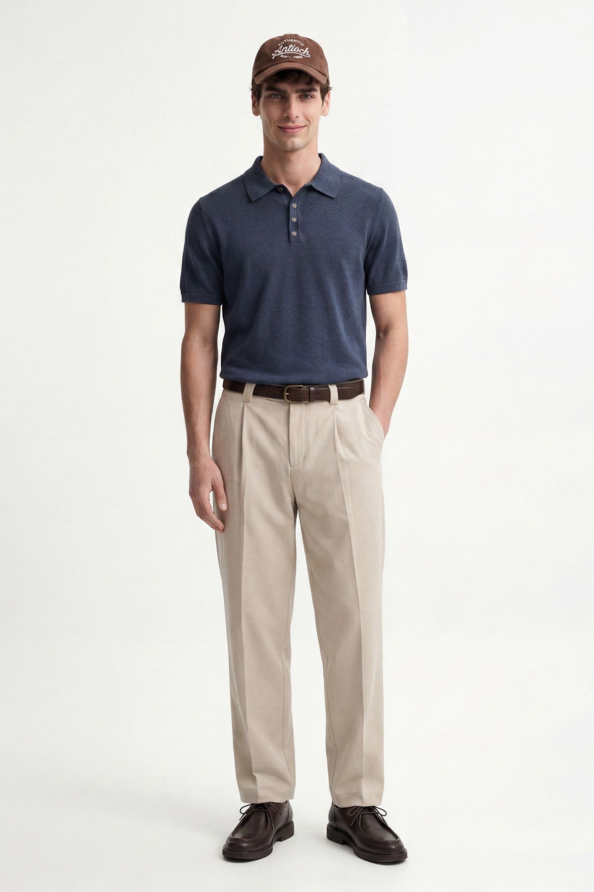 Antioch Button-Down Polo-Neck Men's T-Shirt