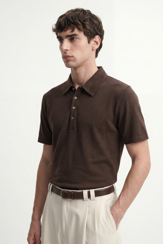 Antioch Button-Down Polo-Neck Men's T-Shirt