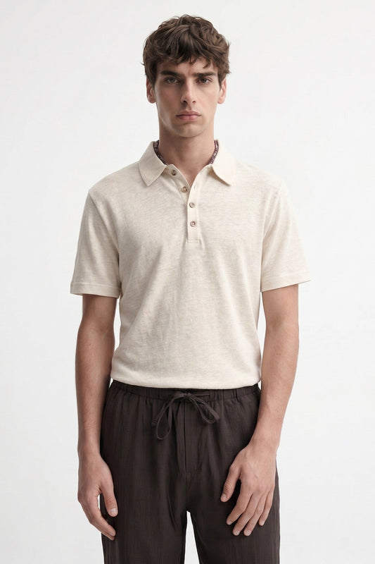 Antioch Button-Down Polo-Neck Men's T-Shirt