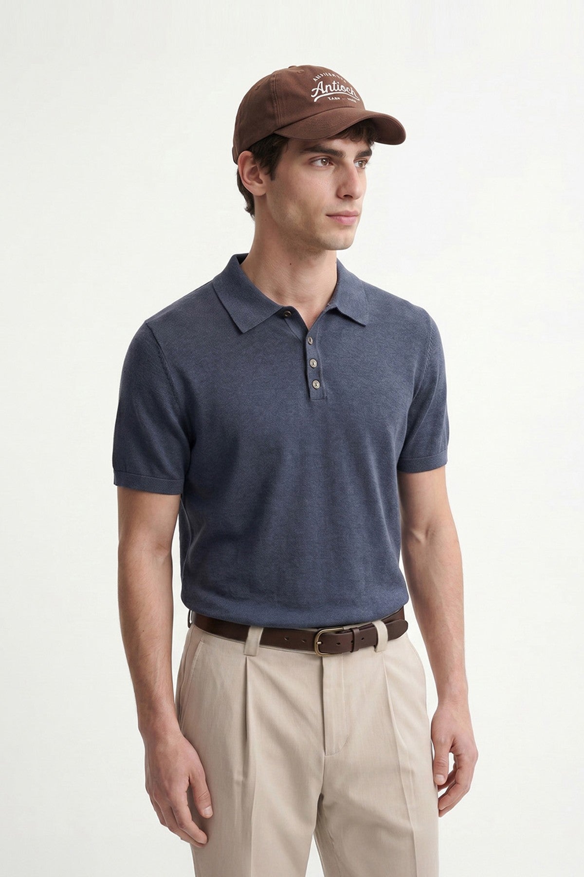 Antioch Button-Down Polo-Neck Men's T-Shirt