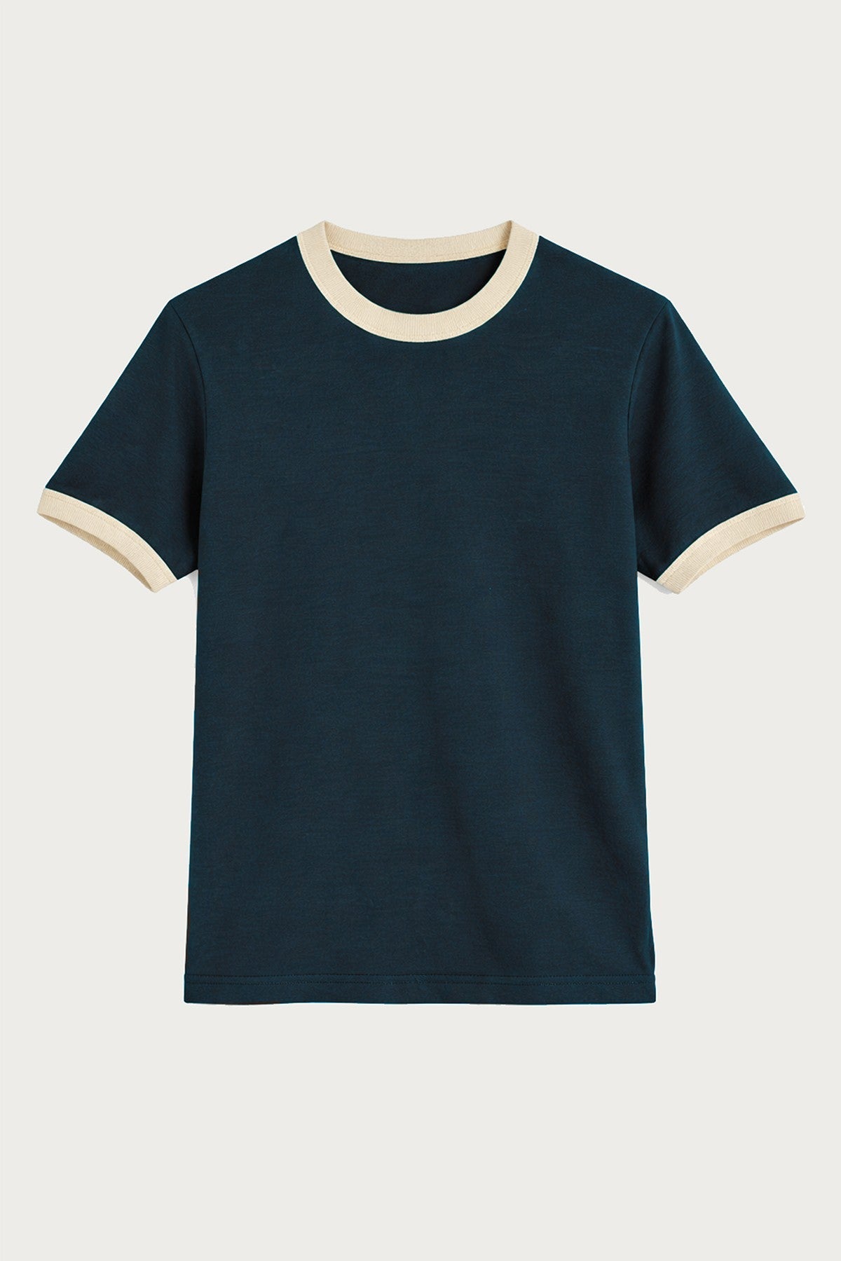 Men's T-Shirt with Contrast Collar