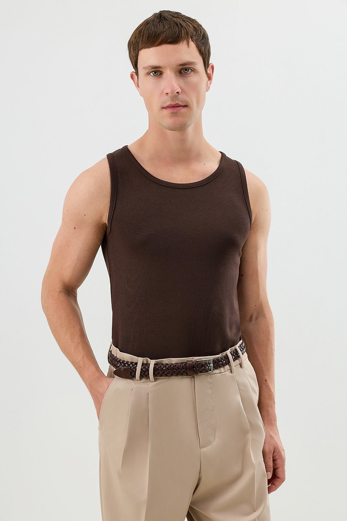 Men's Basic Ribbed Tank Top