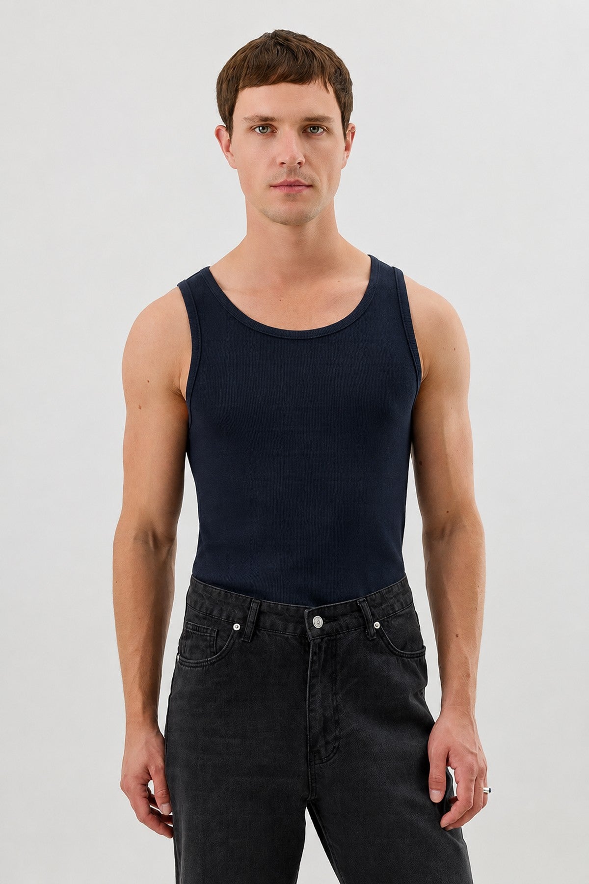 Men's Basic Ribbed Tank Top