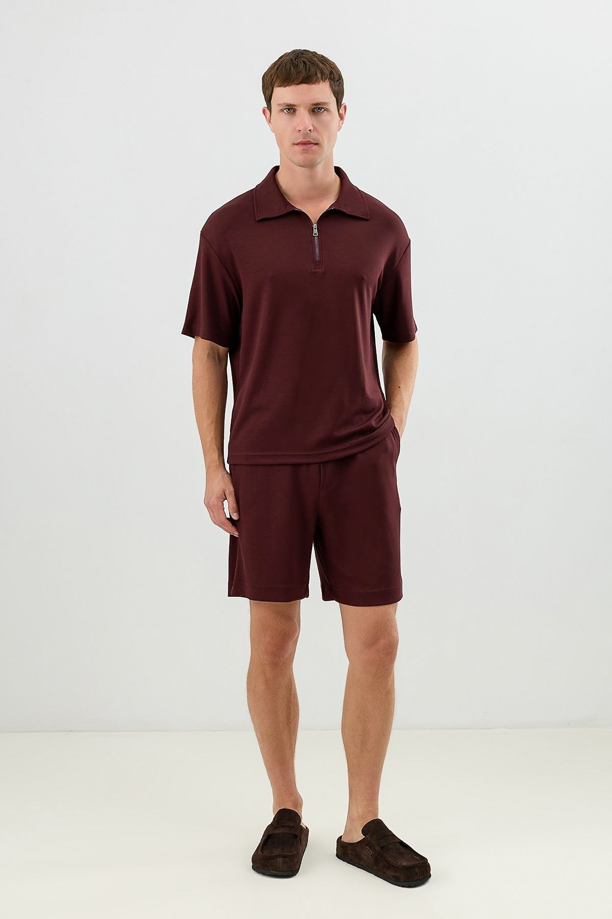 Basic Polo-Neck T-Shirt