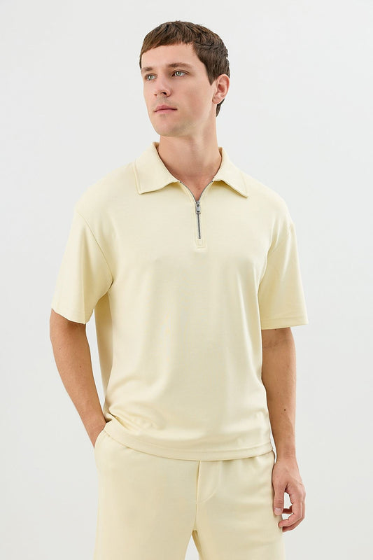 Basic Polo-Neck T-Shirt