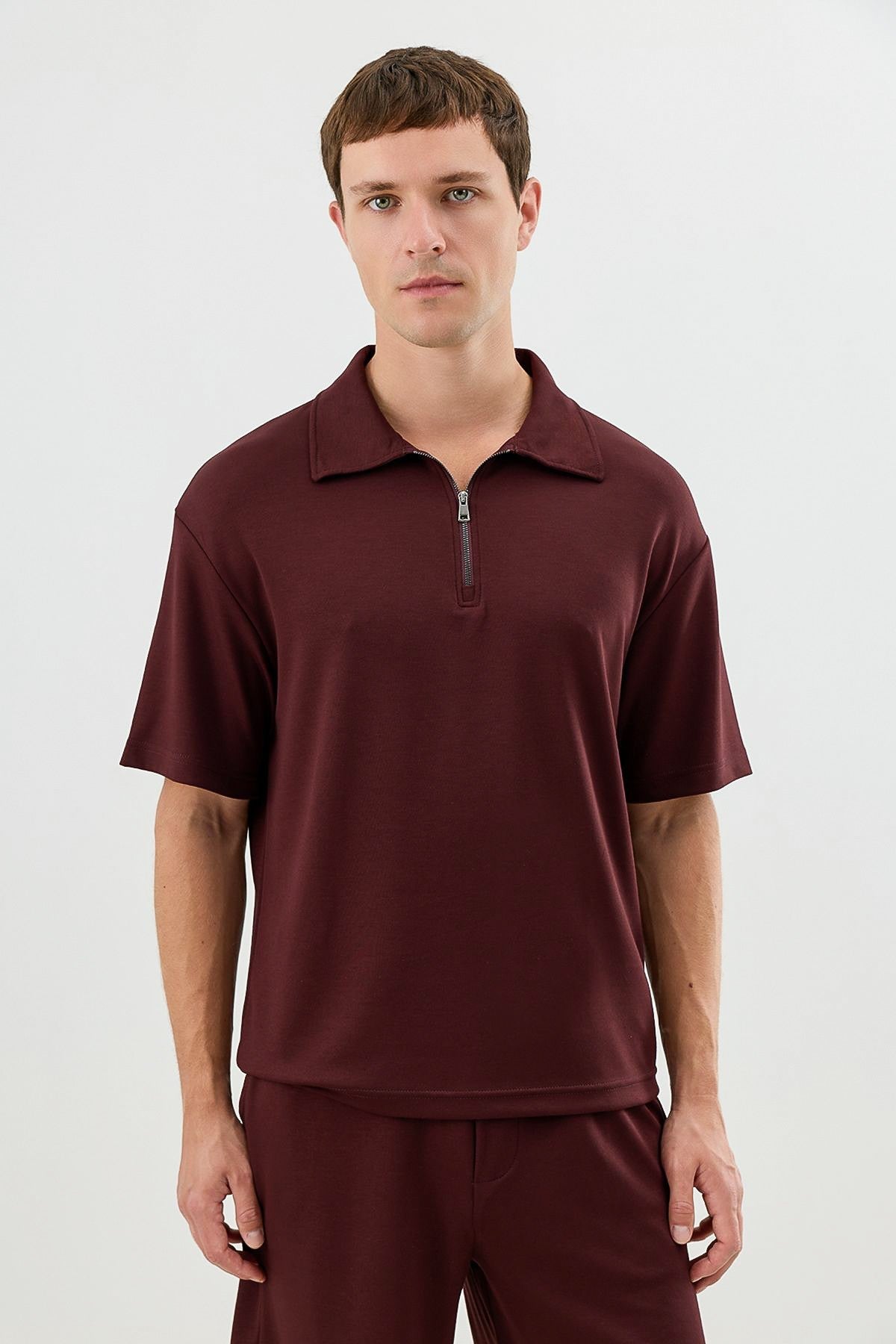 Basic Polo-Neck T-Shirt