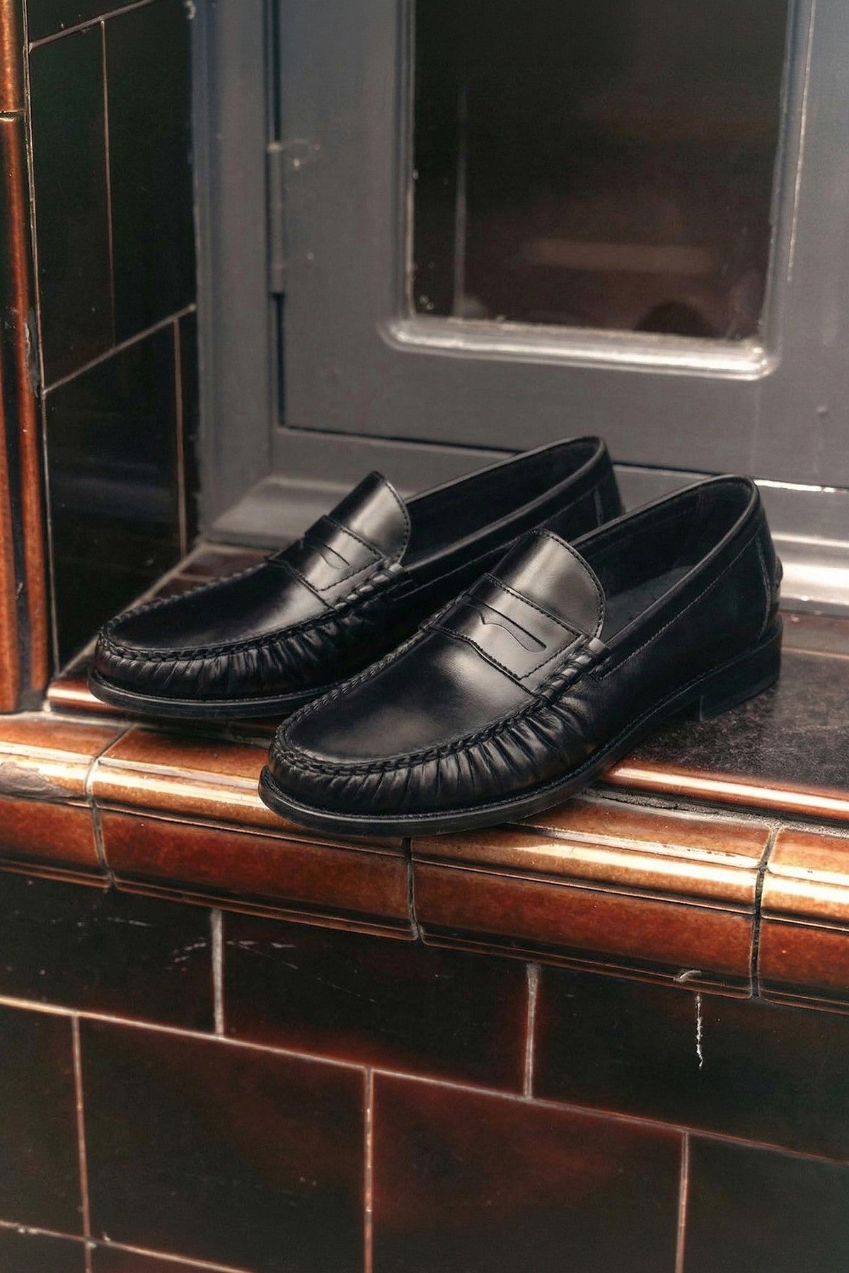 Antioch Strapped Leather Moccasins