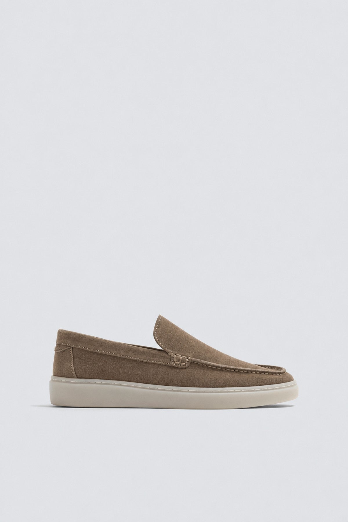Stitched-Toe Suede Moccasins
