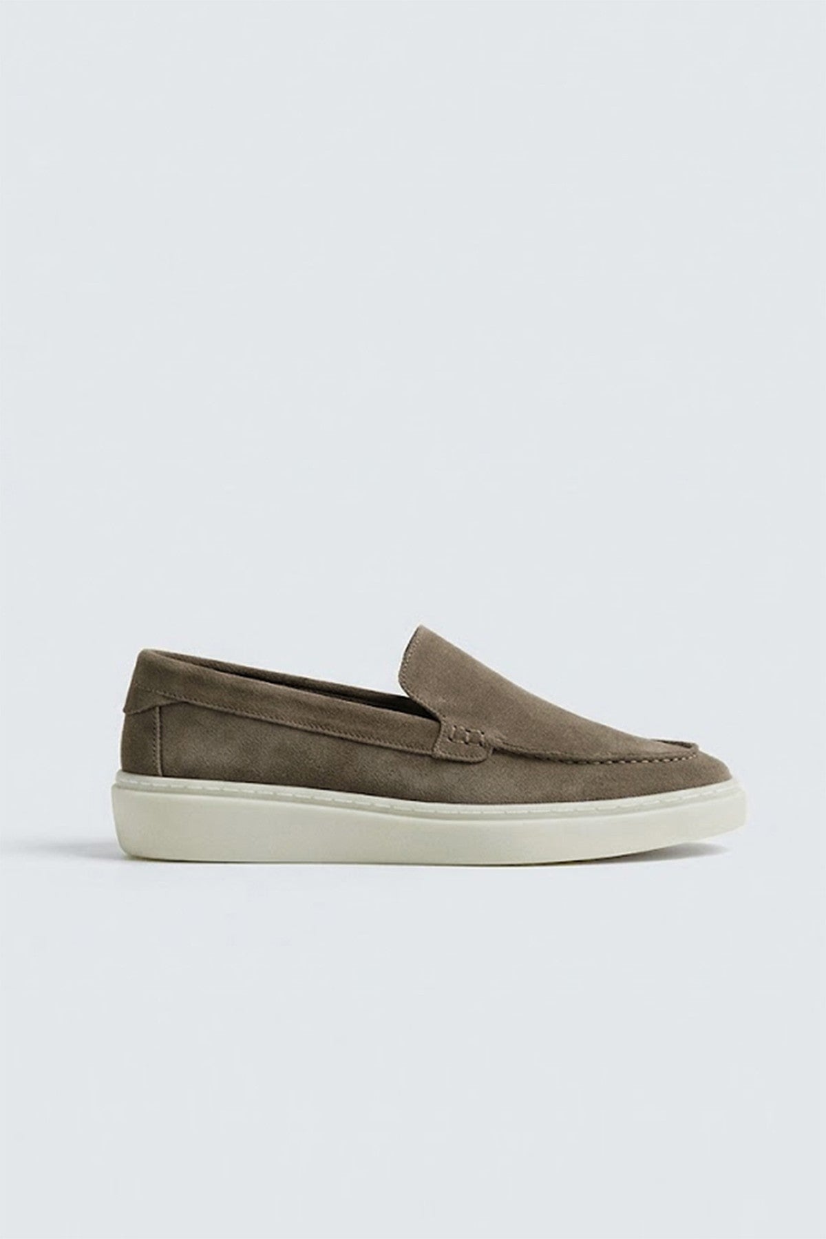 Antioch Stitched-Toe Suede Leather Moccasins
