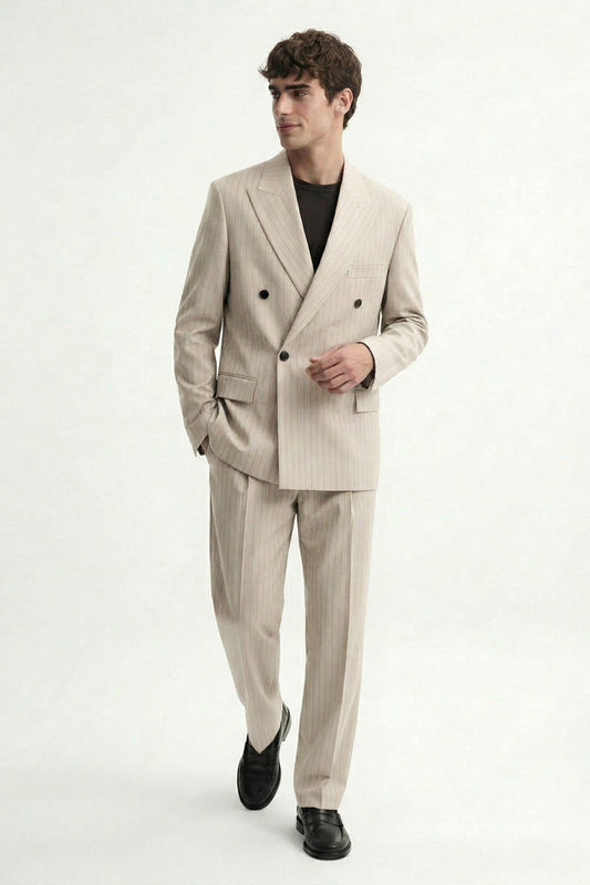 Antioch Cross-Striped Men's Suit