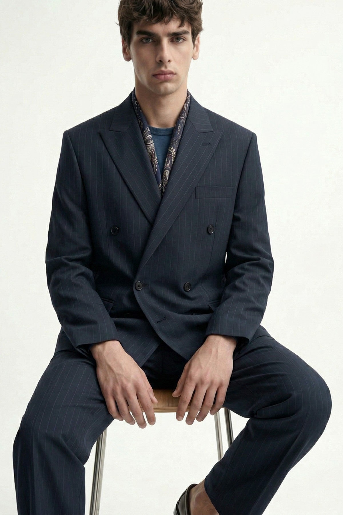 Antioch Cross-Striped Men's Suit