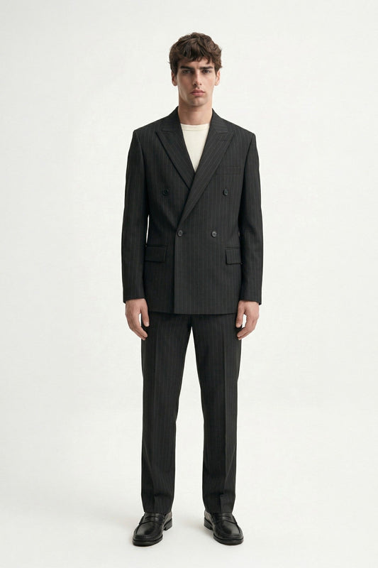 Antioch Cross-Striped Men's Suit