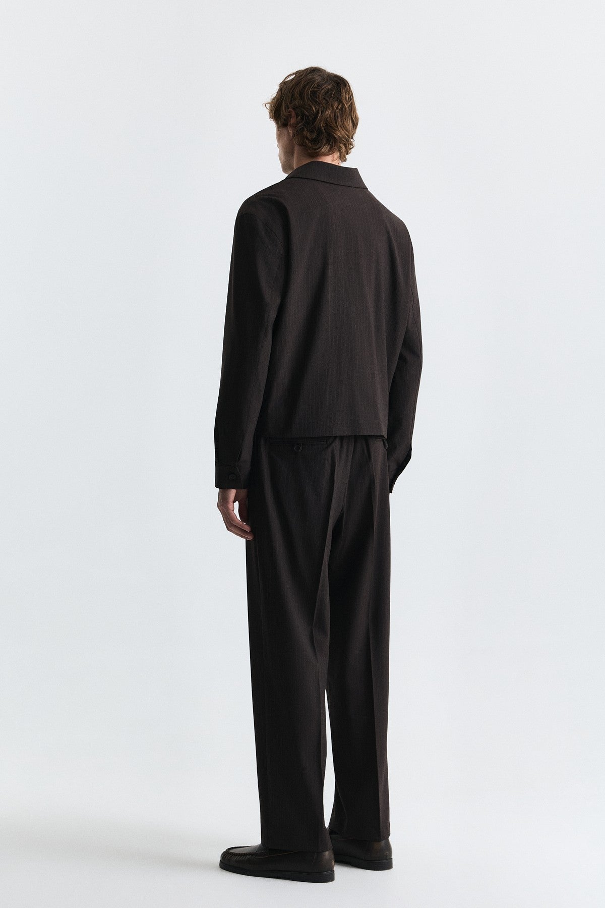 Striped Relax Fit Jacket and Pants Set