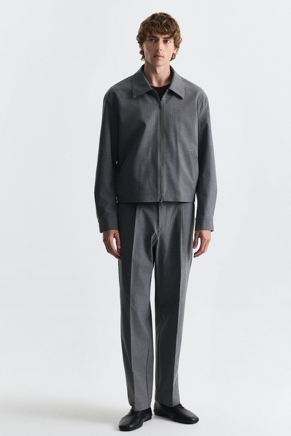 Striped Relax Fit Jacket and Pants Set