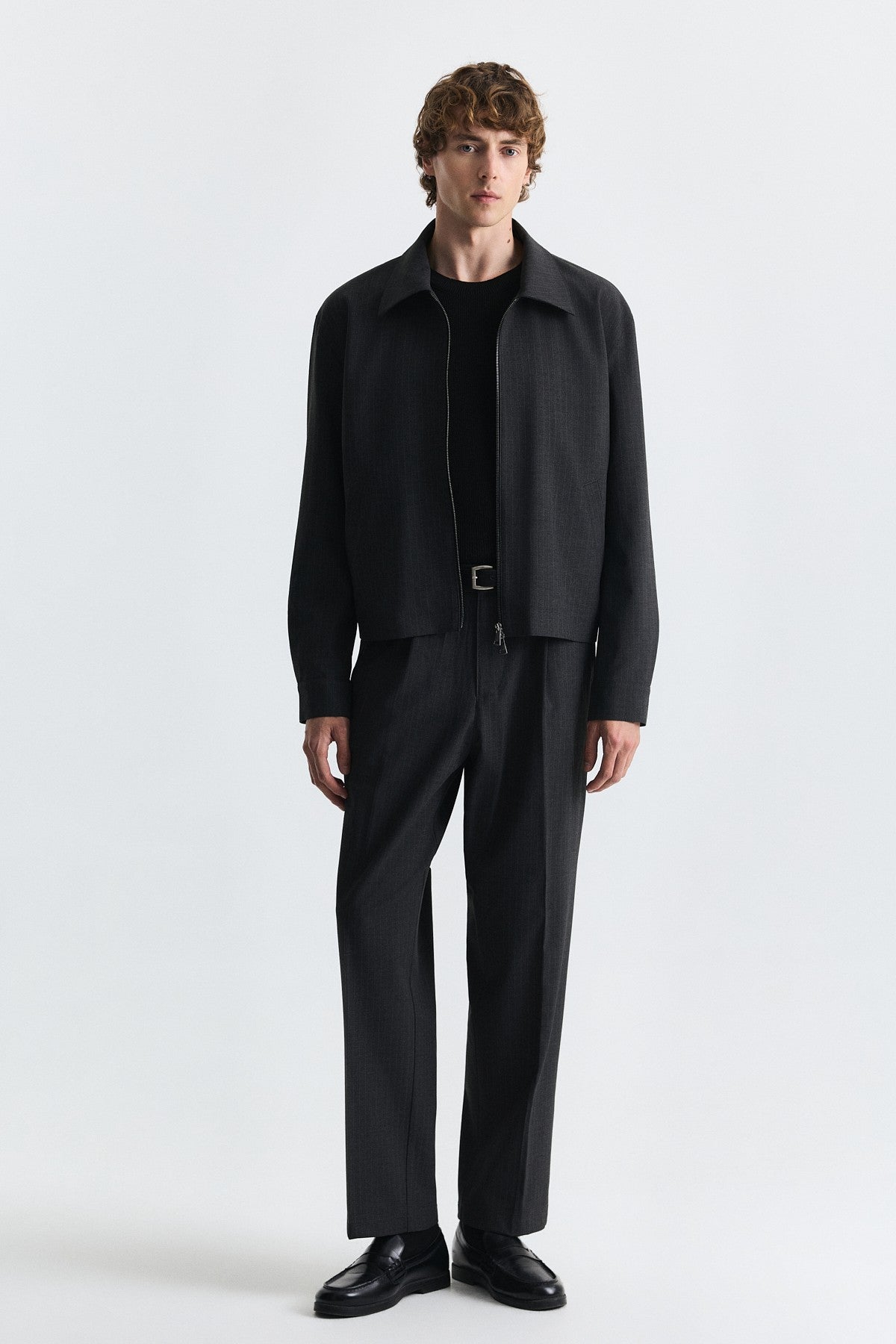 Striped Relax Fit Jacket and Pants Set