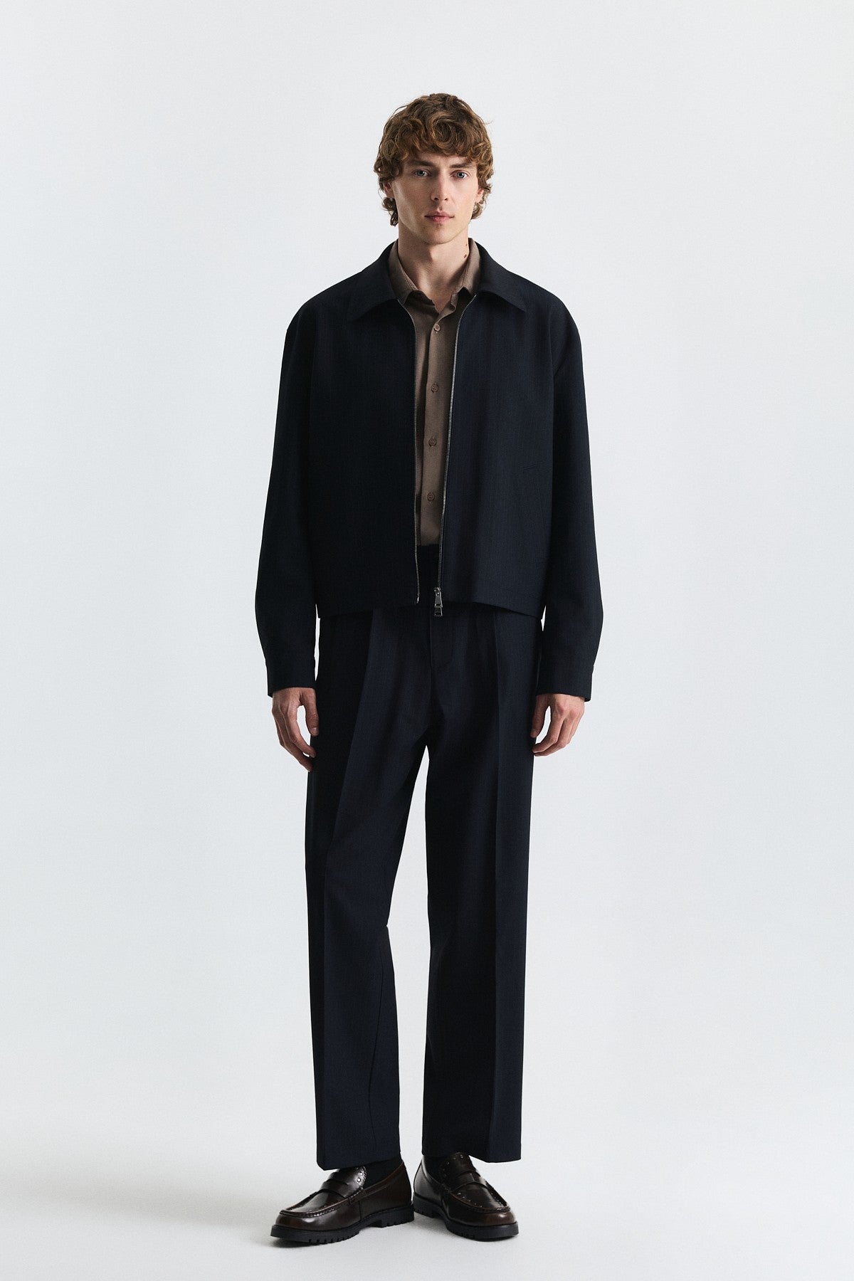 Striped Relax Fit Jacket and Pants Set