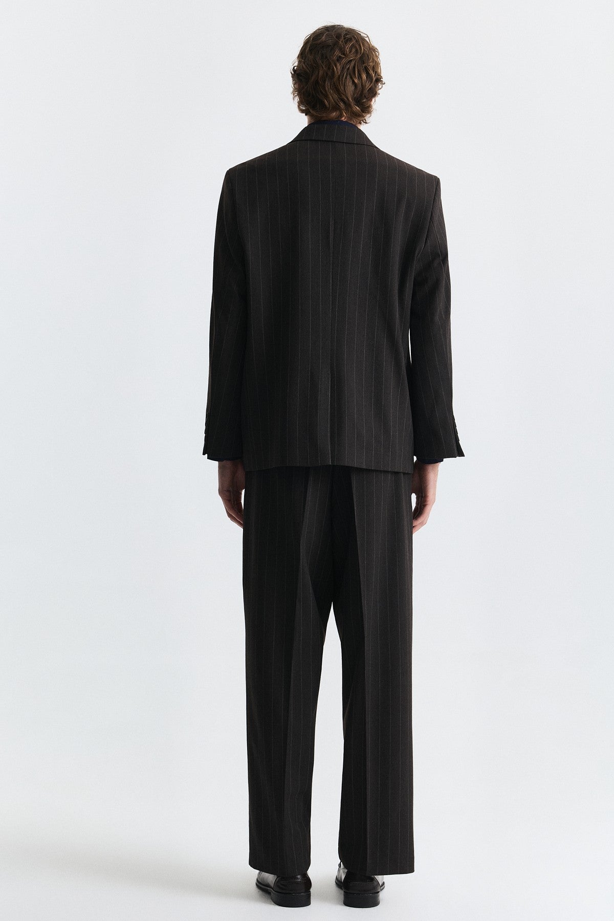 Relax Fit Striped Double-Breasted Suit